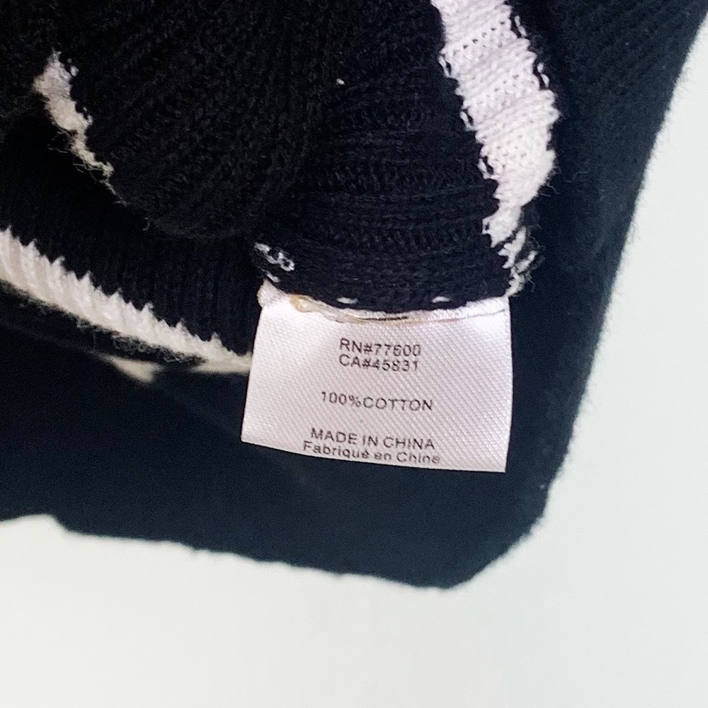 NWT Chaser Ruffle Striped Rib Off Shoulder Sweater - Picture 6 of 6